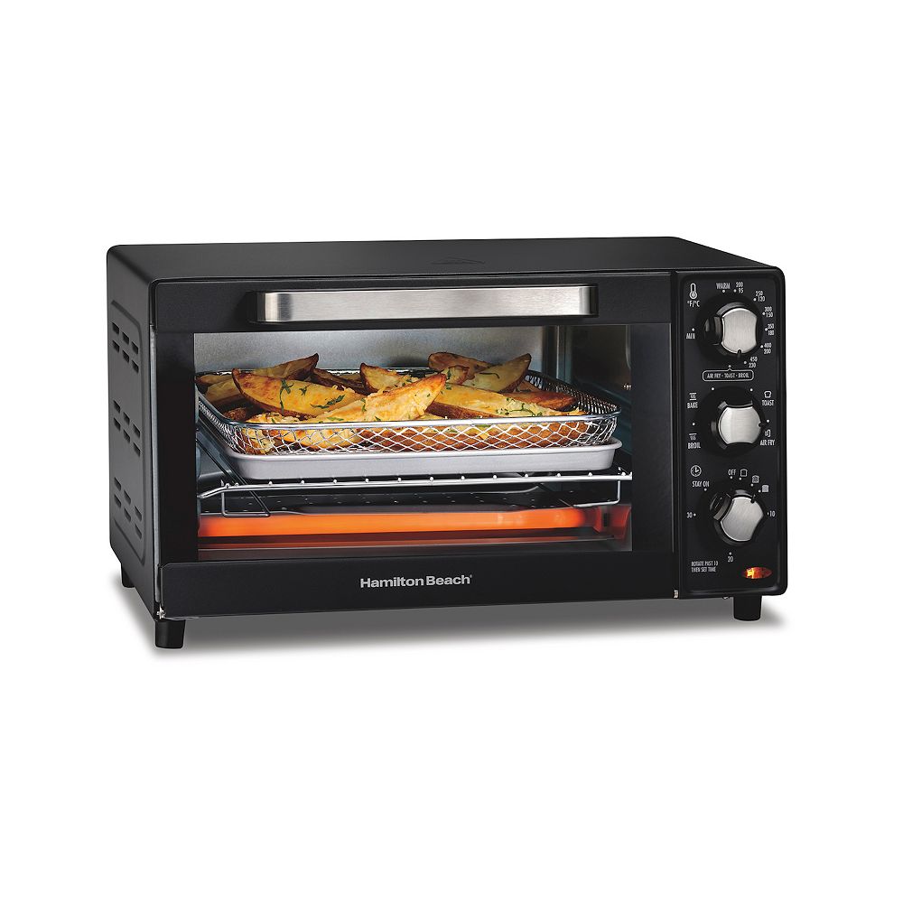 Hamilton Beach Sure Crisp 4-Slice Air Fryer Toaster Oven with 5 Cooking ...