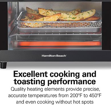 Hamilton Beach Sure Crisp 4-Slice Air Fryer Toaster Oven with 5 Cooking Modes
