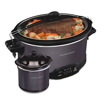 Hamilton Beach 7-qt Programmable Slow Cooker with Party Dipper Food Warmer