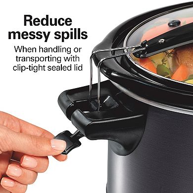 Hamilton Beach 7-qt. Programmable Slow Cooker with Party Dipper Food Warmer