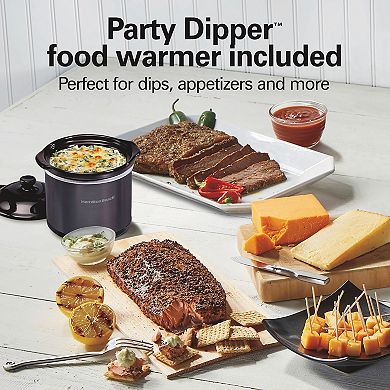 Hamilton Beach 7-qt. Programmable Slow Cooker with Party Dipper Food Warmer