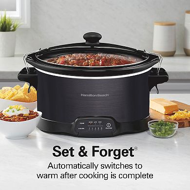 Hamilton Beach 7-qt. Programmable Slow Cooker with Party Dipper Food Warmer
