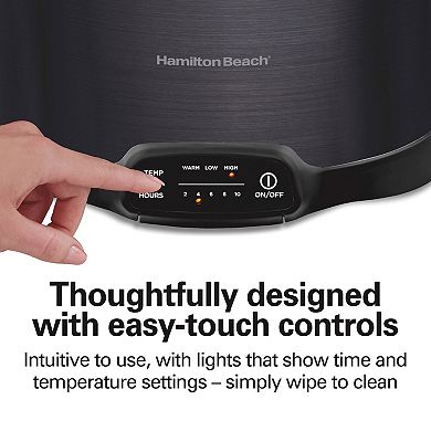 Hamilton Beach 7-qt. Programmable Slow Cooker with Party Dipper Food Warmer