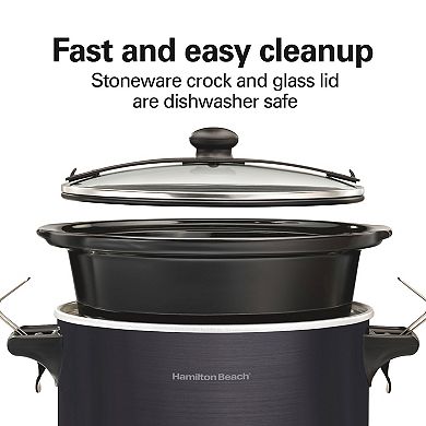 Hamilton Beach 7-qt. Programmable Slow Cooker with Party Dipper Food Warmer