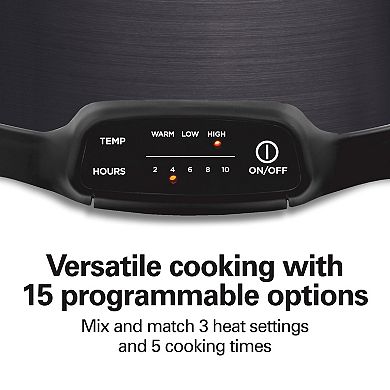 Hamilton Beach 7-qt. Programmable Slow Cooker with Party Dipper Food Warmer