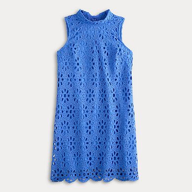 Women's Robbie Bee Tie Mock Neck Dress