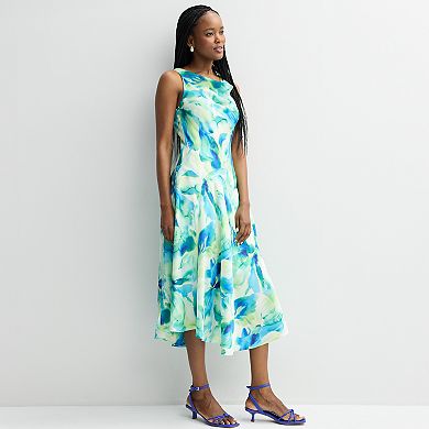 Women's Robbie Bee Cowlneck Midi Dress