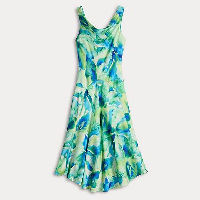 Women's Robbie Bee Cowlneck Midi Dress