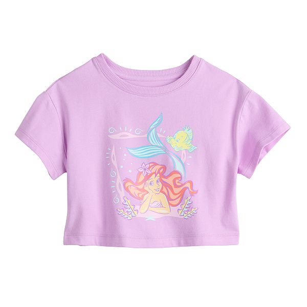 Girls 4-12 Disney Short Sleeve Graphic Tee by Jumping Beans® - Mermaid Ariel Purple (4)