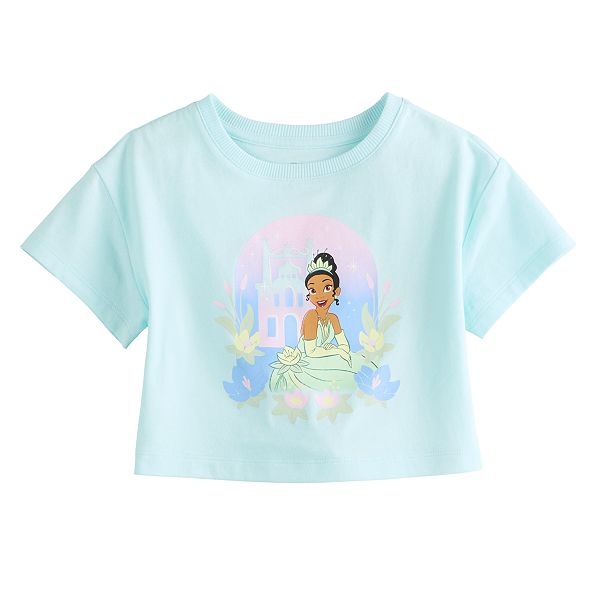 Girls 4-12 Disney Short Sleeve Graphic Tee by Jumping Beans® - Tiana Castle Mint (4)