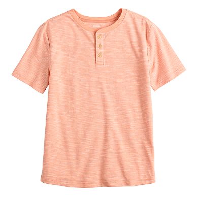 Boys 8-20 Sonoma Goods For Life® Short Sleeve Henley Tee in Regular & Husky