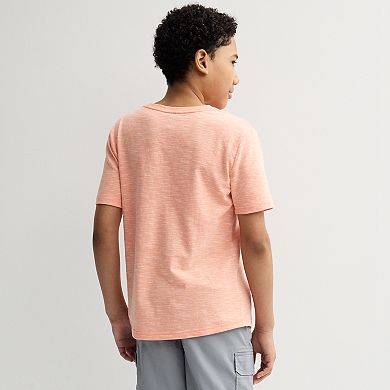 Boys 8-20 Sonoma Goods For Life® Short Sleeve Henley Tee in Regular & Husky