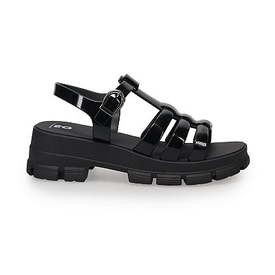 【JILL BY JILLSTUART】Teve Black platform Fisherman sandals Designer fashion, Seoul-fully created | W Concept