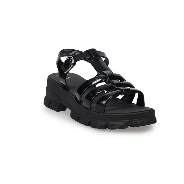 SO® Gillis Jelly Fisherman Women's Sandals - Black (6.5)