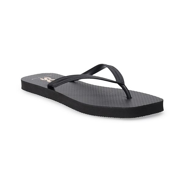 SO® Lanah Flip Flop Women's Sandals - Black (6)