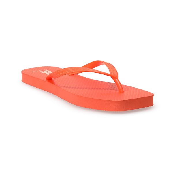 SO® Lanah Flip Flop Women's Sandals - Orange (10)