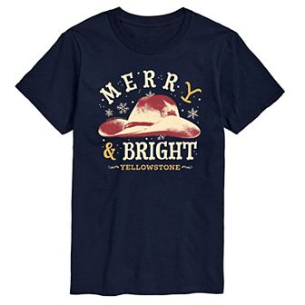 Men's Yellowstone Merry and Bright Graphic Tee