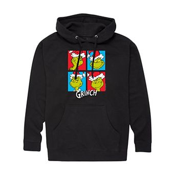 Men's Dr. Seuss Grinch Grid Graphic Hoodie
