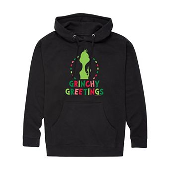 Men's Dr. Seuss Grinchy Greetings Graphic Hoodie