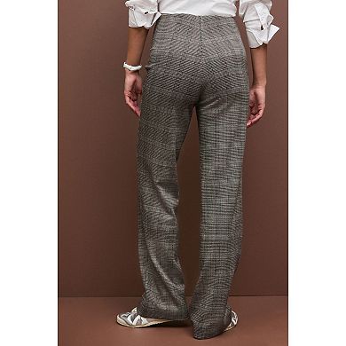 Women's NEXT Check Wide Leg Pant