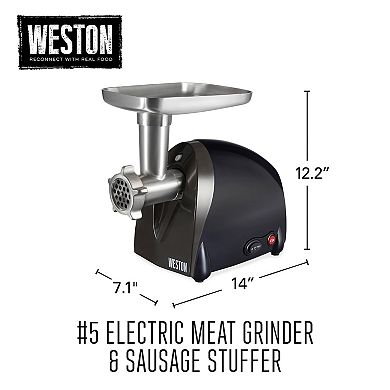Weston #5 Electric Meat Grinder & Sausage Stuffer