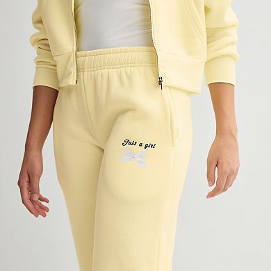 Juniors' Harper & Ivy Wide Leg Sweatpants