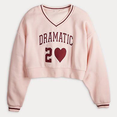 Juniors' Harper & Ivy Cropped Sweatshirt