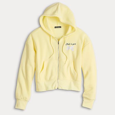 Juniors' Harper & Ivy Graphic Zip-Up Hoodie
