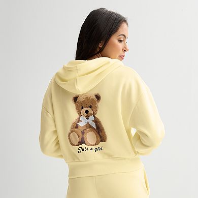 Juniors' Harper & Ivy Graphic Zip-Up Hoodie