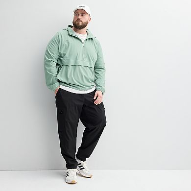 Big & Tall Tek Gear® Lightweight Hooded Quarter Zip Jacket