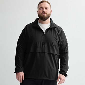 Big & Tall Tek Gear® Lightweight Hooded Quarter Zip Jacket
