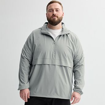 Big & Tall Tek Gear® Lightweight Hooded Quarter Zip Jacket