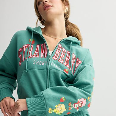 Juniors' Strawberry Shortcake Character Icons Full-Zip Graphic Hoodie