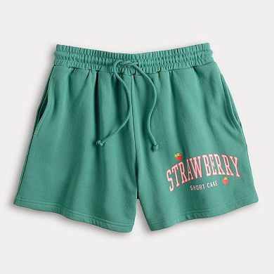Juniors' Strawberry Shortcake Graphic Gym Short