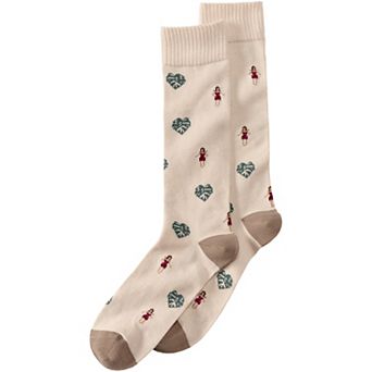 Men's Lands' End Novelty Crew Socks