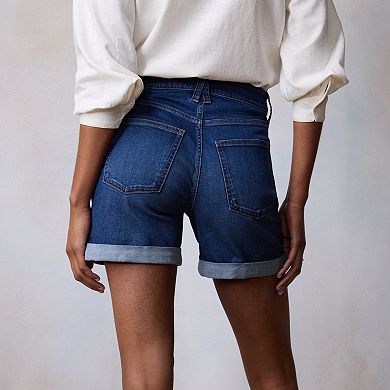 Women's LC Lauren Conrad High-Rise 5-in. Rolled Cuff Shorts
