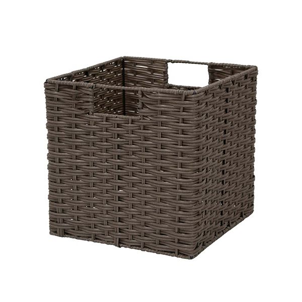 Sonoma Goods For Life® Resin Woven Cube Basket - Natural