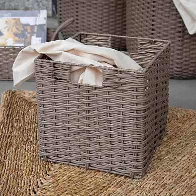Sonoma Goods For Life® Resin Woven Cube Basket