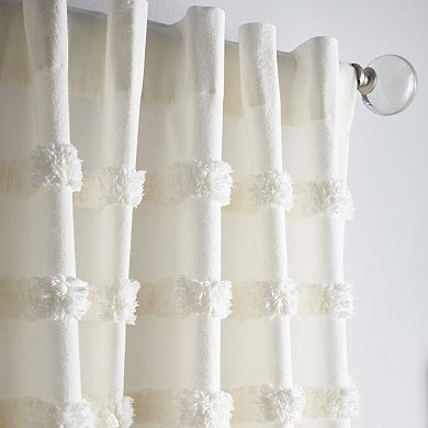 Martha Stewart Waters Edge Tufted Backtab Set of 2 Window Curtain Panels