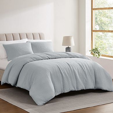 Cannon Heritage Cotton Waffle Comforter Set with Shams