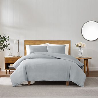 Cannon Heritage Cotton Waffle Duvet Set with Shams