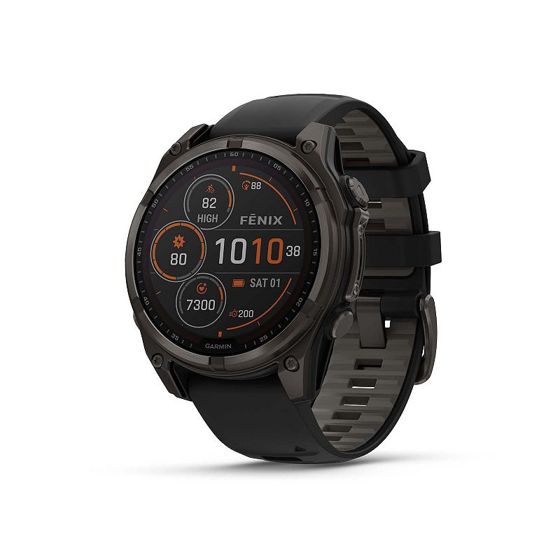 Garmin fnix® 8  47 mm, Solar Sapphire GPS Smart Watch, Black Gray