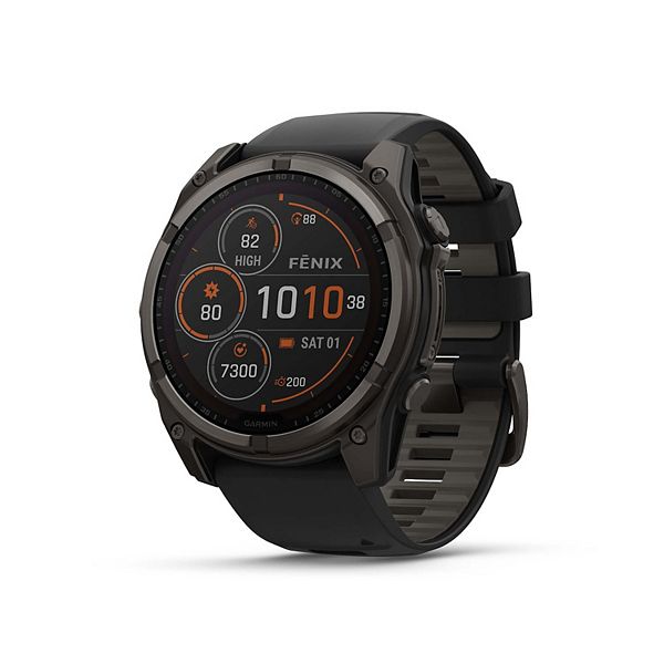 Garmin fēnix® 8 – 51 mm, Solar Sapphire GPS Smart Watch - Carbon Gray