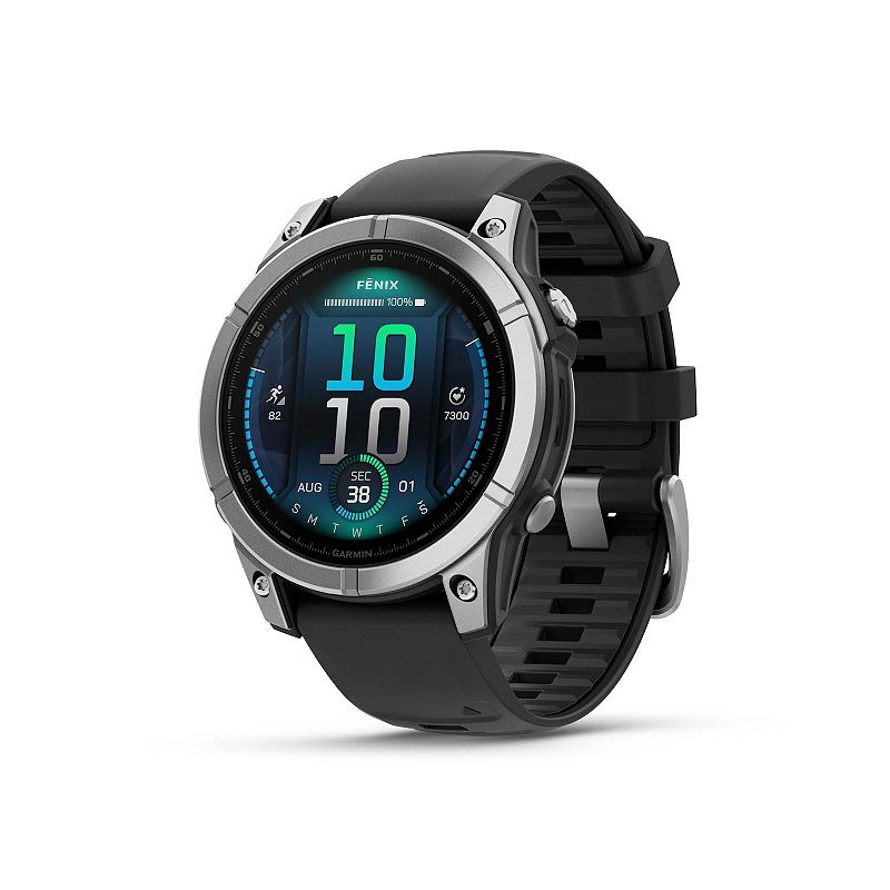 Garmin fnix® E  47 mm, AMOLED GPS Smart Watch, Silver
