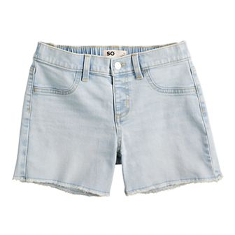 Girls 6-20 SO® The Everyday Pull-On Denim Shorts in Regular & Plus Size