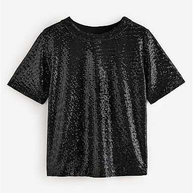 Women's NEXT Short Sleeve Sequin Tee