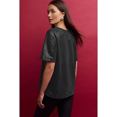 Women's NEXT Short Sleeve Sequin Tee