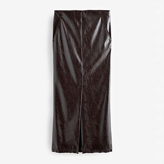 Women's NEXT Faux Leather Midi Skirt