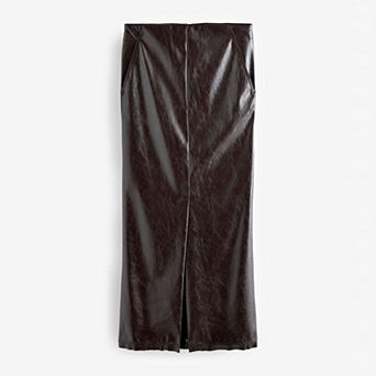 Women's NEXT Faux Leather Midi Skirt