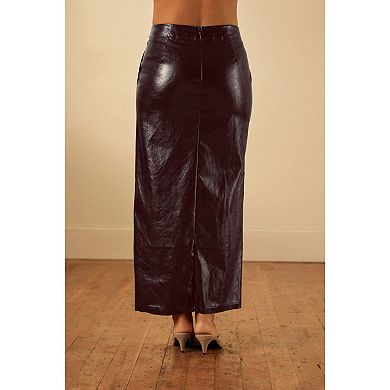 Women's NEXT Faux Leather Midi Skirt